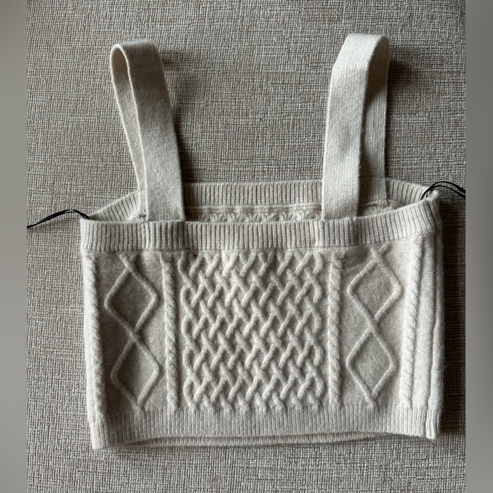 H&M Cream Knit Sweater Tank - Picture 3 of 3
